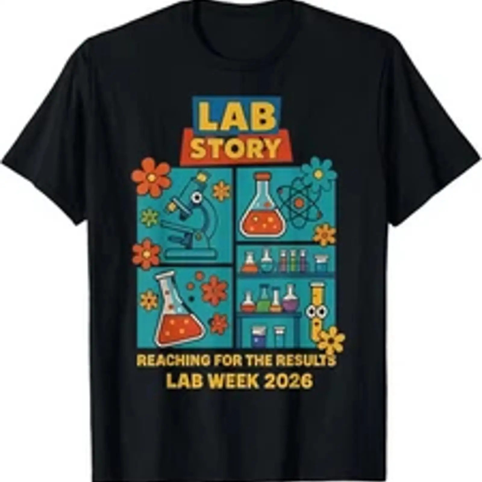 Medical Lab Week 2026 - 2026 ラボウィーク医療技術者 Tシャツ 100% コットン ラウンド