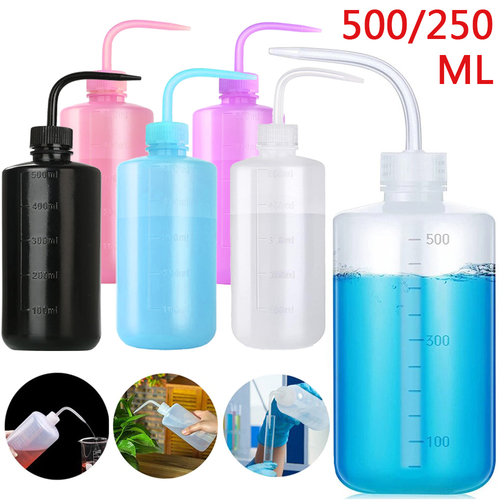 Medical Lab Supplies - 500/250ml タトゥーウォッシュボトル 5色 リンススプレーボトル 経済的なプラスチック製スクイーズクリーンボトル 医療研究所