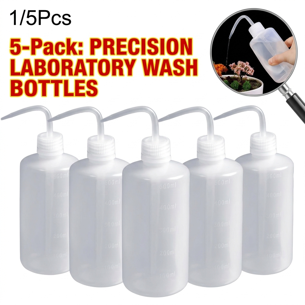 Medical Lab Supplies - 500ml タトゥーウォッシュボトル 5色 洗浄スプレーボトル 経済的なプラスチック製スクイーズクリーンボトル 医療研究所