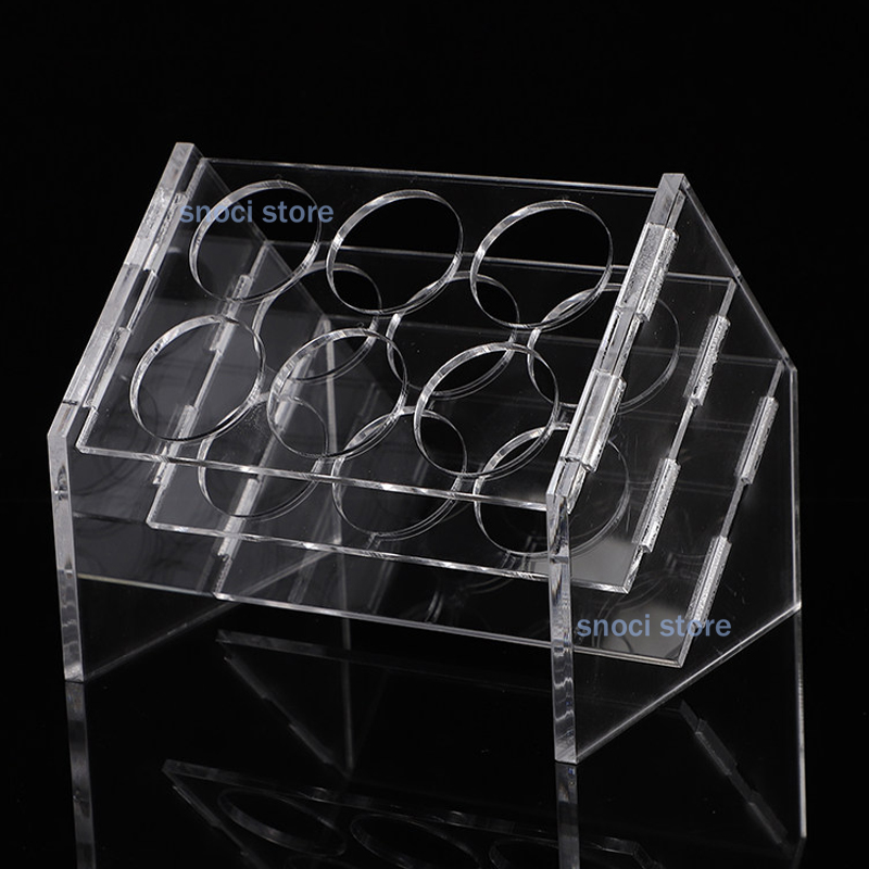 傾斜式アクリル試験管ホルダー 6ウェル、8ウェル、18ウェル - Centrifuge Tube Rack のレビューと価格
