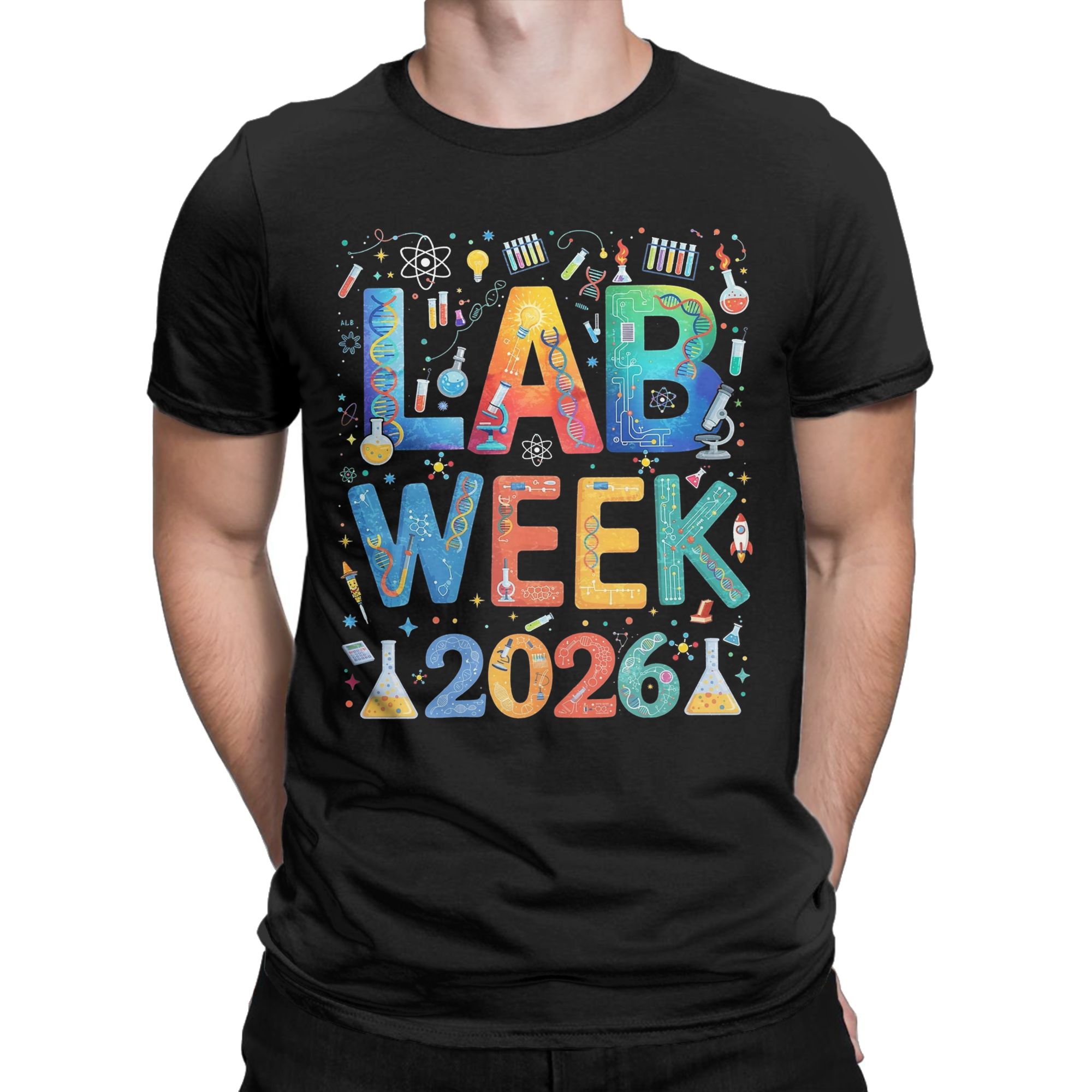 2026 ラボウィーク医療ラボ技術者 Tシャツ男性用綿 10 - Medical Lab Week 2026 のレビューと価格