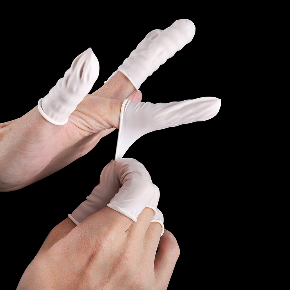 50/100 個白使い捨て指先プロテクター手袋ゴム滑り止め指 - Disposable Gloves Nitrile のレビューと価格