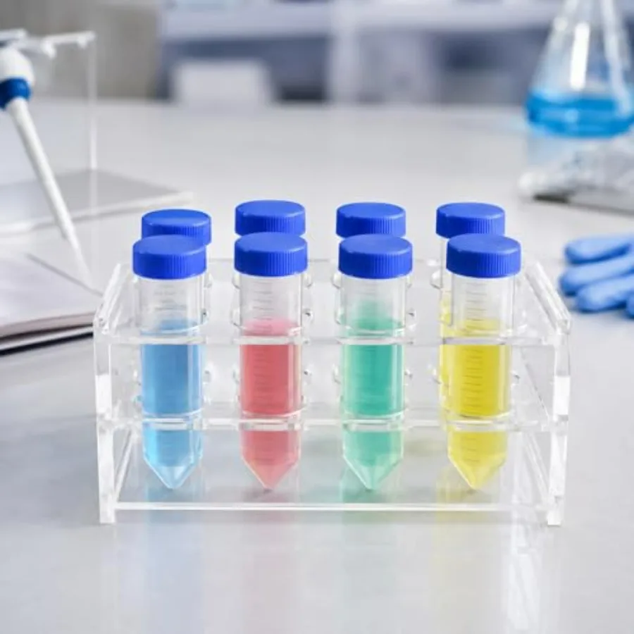 1個入り アクリル試験管ラック 8ウェル 50ML遠心管用、 - Centrifuge Tube Rack のレビューと価格
