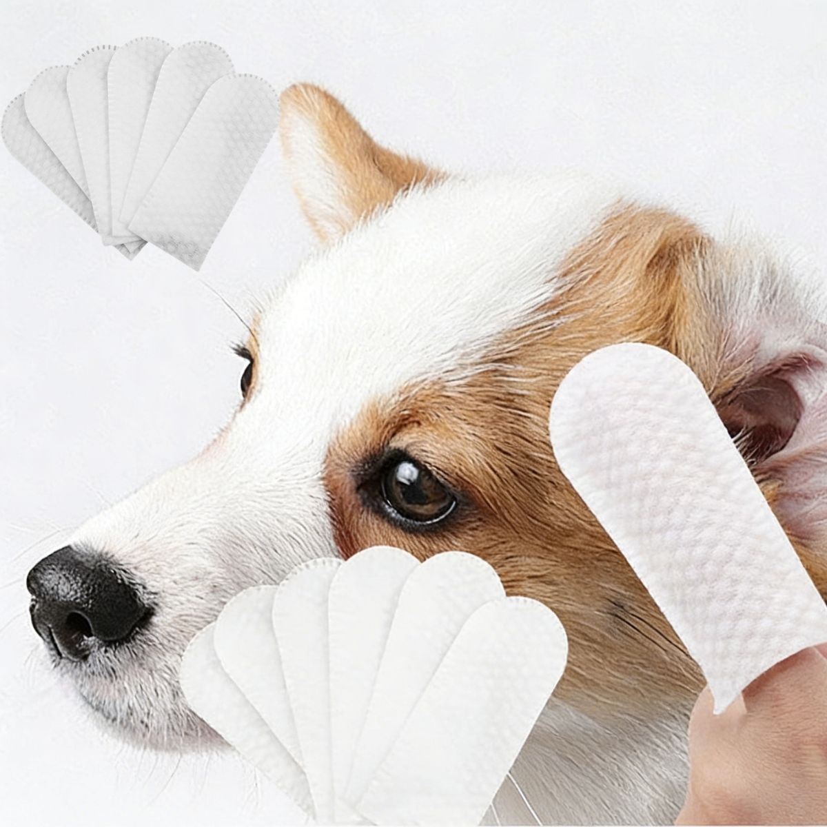 50枚入り コットン製フィンガーコット 犬用耳掃除ワイプ ペ - Disposable Gloves Nitrile のレビューと価格