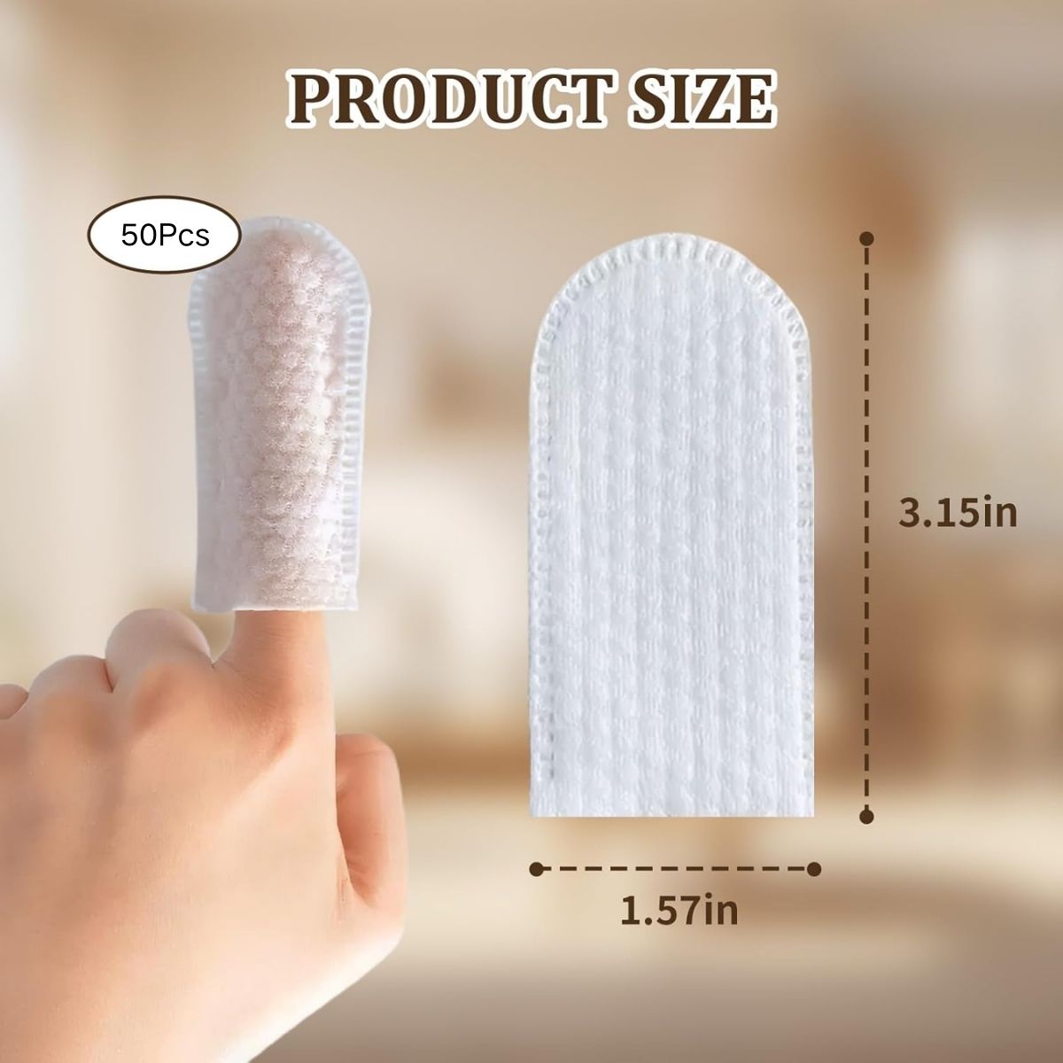 50枚入り コットン製フィンガーコット 犬用耳掃除ワイプ ペ - Disposable Gloves Nitrile のレビューと価格