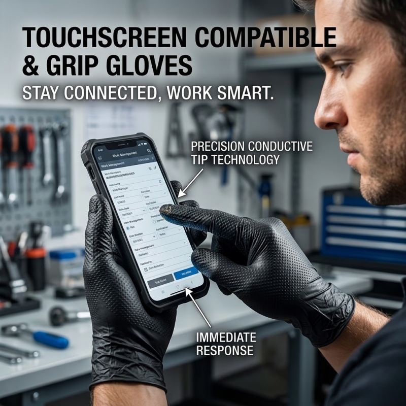 ヘビーデューティーブラック工業用ニトリル手袋使い捨て8ミルダ - Disposable Gloves Nitrile のレビューと価格