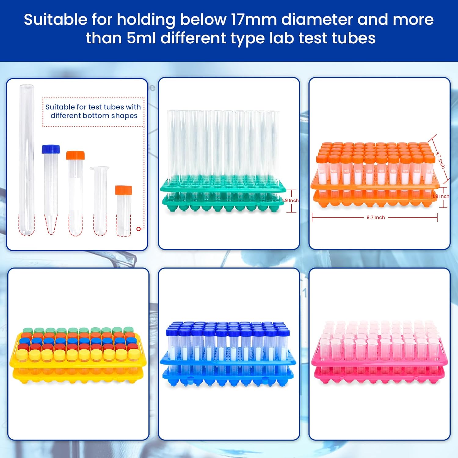 プラスチック試験管ラック 50穴遠心分離管ラック ラボ試験管 - Centrifuge Tube Rack のレビューと価格