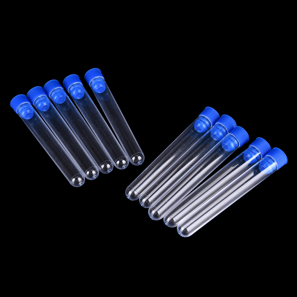 10 個透明プラスチック試験管ハードチューブウィングプラグ付 - Centrifuge Tube Rack のレビューと価格