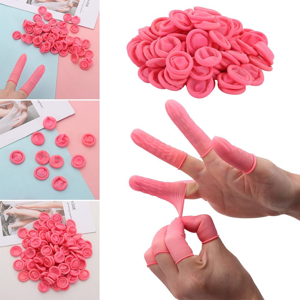 100/300 個ノンスリップネイルアートツールラテックスフ - Disposable Gloves Nitrile のレビューと価格