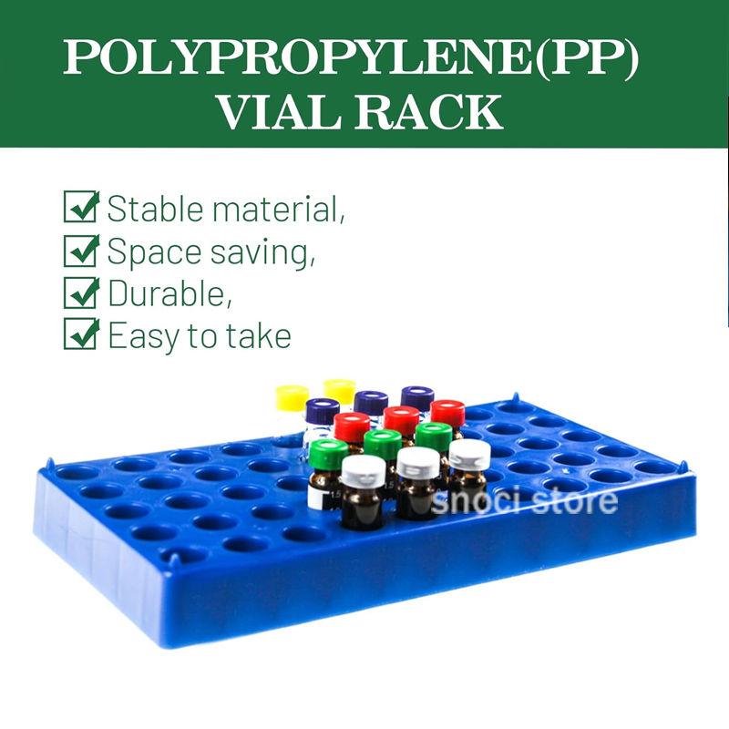プラスチックバイアルラック 50 ホールド 12mm 1.5 - Centrifuge Tube Rack のレビューと価格