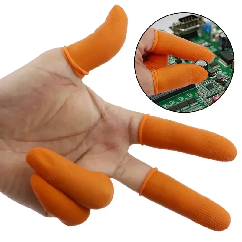 100/10 個使い捨てフィンガーカバーゴム製滑り止め帯電防 - Disposable Gloves Nitrile のレビューと価格