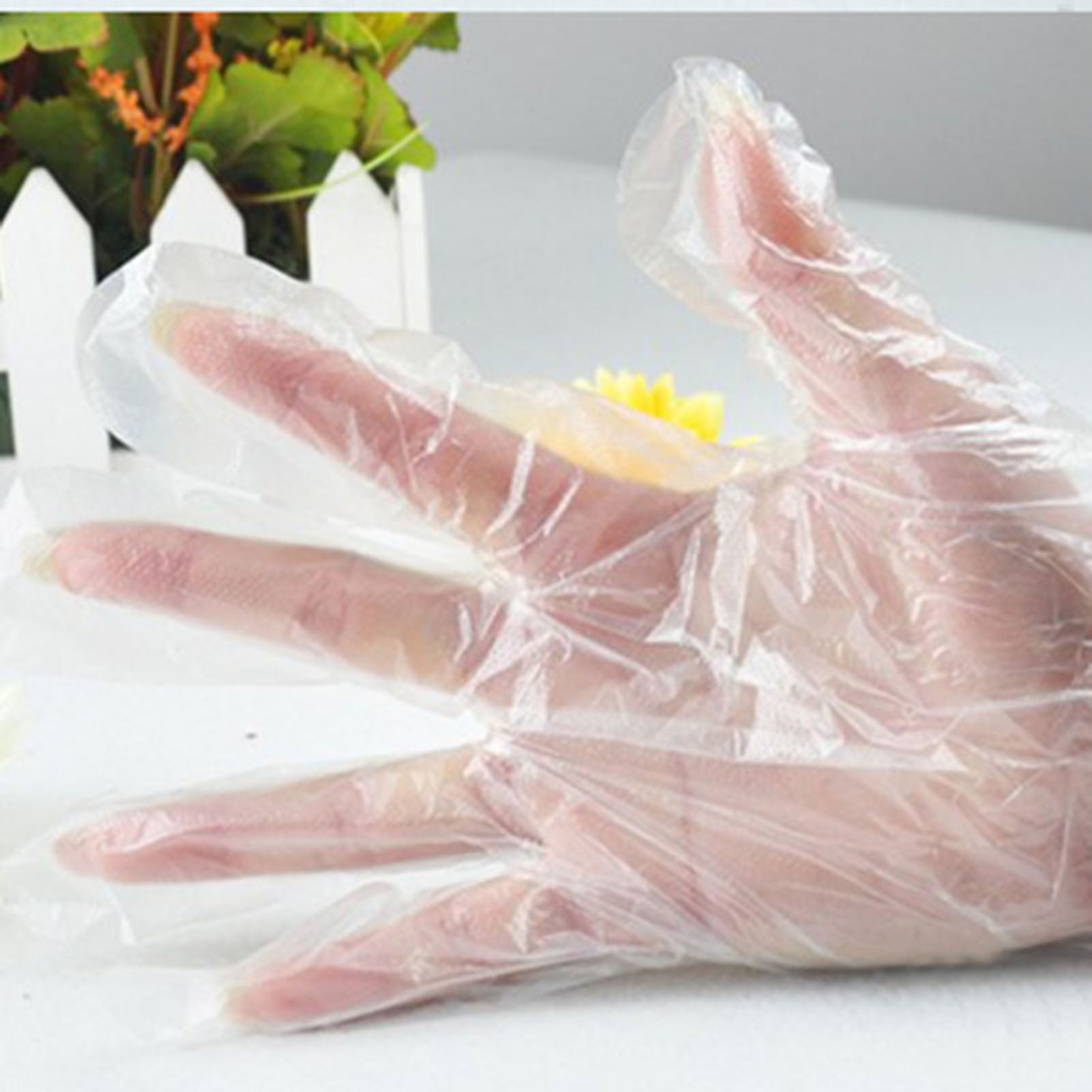 卸売100枚入りプラスチック使い捨て手袋透明食品用手袋、業務 - Disposable Gloves Nitrile のレビューと価格