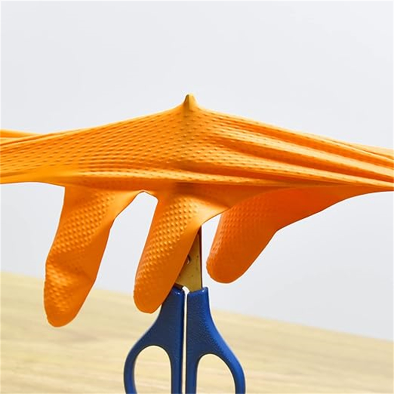 ヘビーデューティーオレンジニトリルグローブ 8ミル 産業用使 - Disposable Gloves Nitrile のレビューと価格