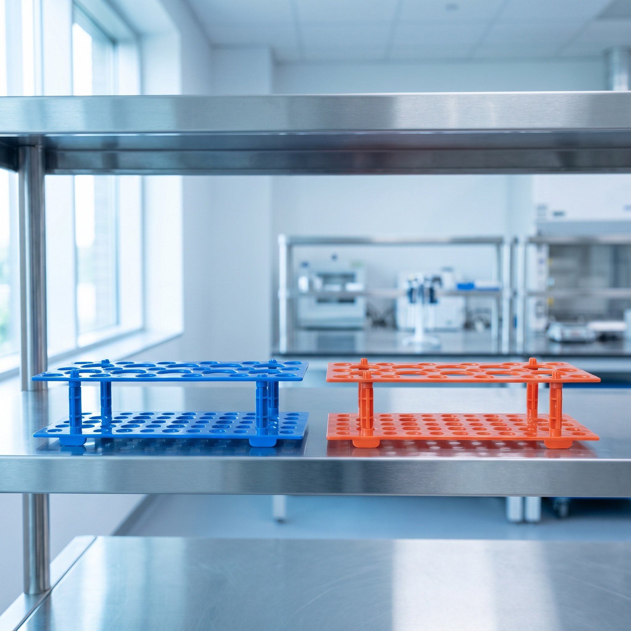 6個入りプラスチック製ラボチューブホルダーラック、10ml、 - Centrifuge Tube Rack のレビューと価格