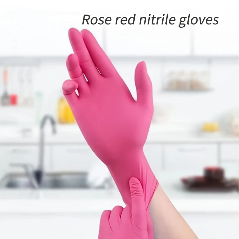 フクシアニトリル使い捨て手袋 20/100枚入り 3ミル パ - Disposable Gloves Nitrile のレビューと価格