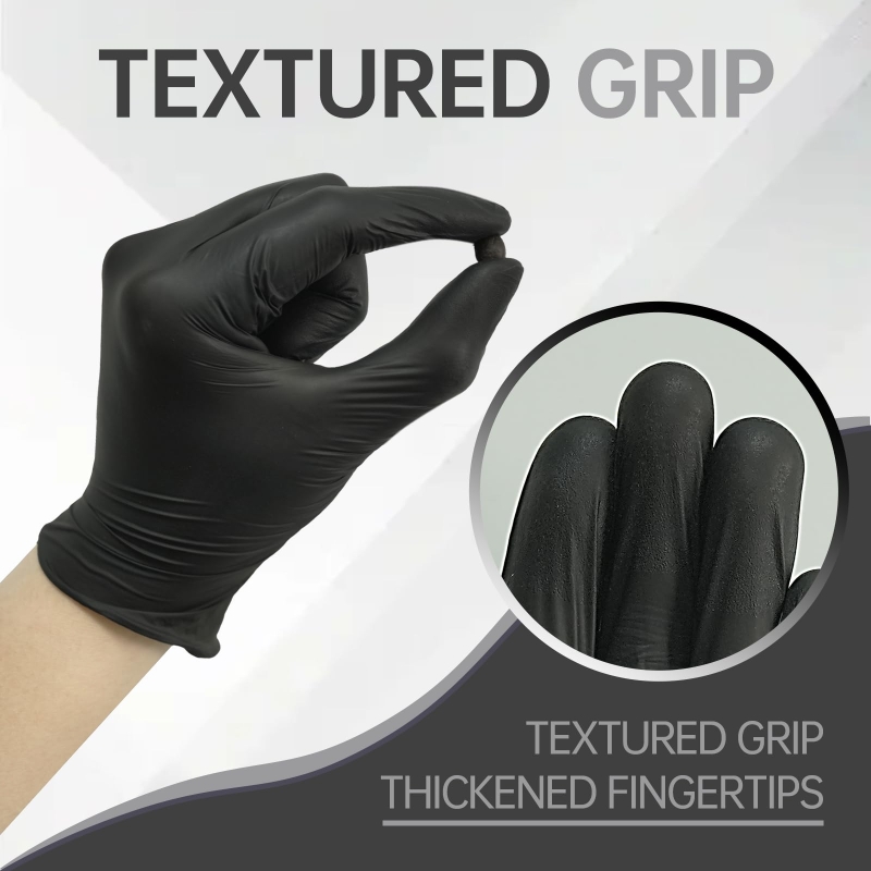 100 個黒ニトリル手袋使い捨てラテックスフリー産業安全作業 - Disposable Gloves Nitrile のレビューと価格